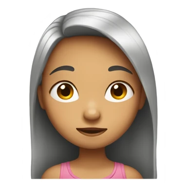 girl who is shy sticker