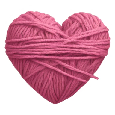 heart with yarn sticker