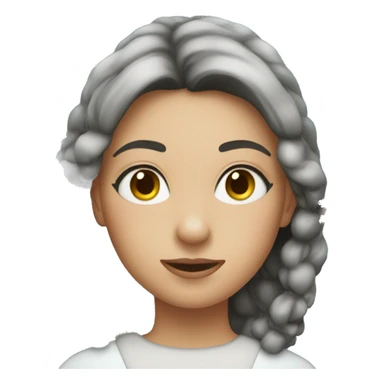 A girl with Snow globe  sticker