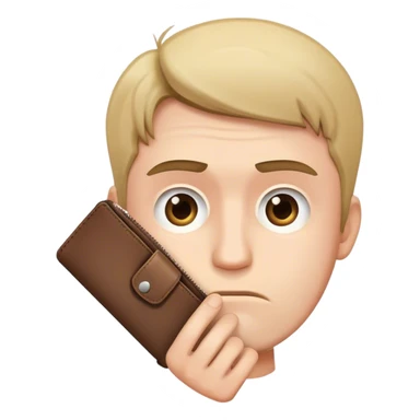 man lost money sticker