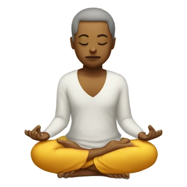 meditating but sick sticker