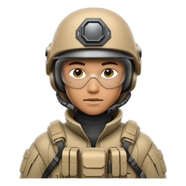 Futuristic Military men sticker