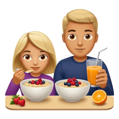 Un deportistas tomando su desayuno sticker