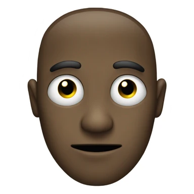 An emoji that forms two circles with its hands over its eyes sticker