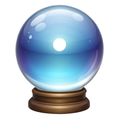 Crystal ball sticker