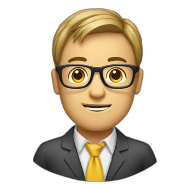 geek with a handkerchief sticker