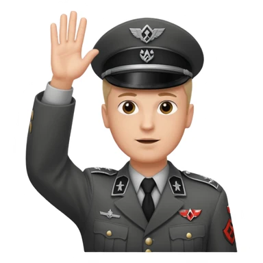 Nazi salut Hitler sticker