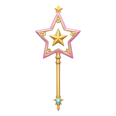 magical girl wand sticker