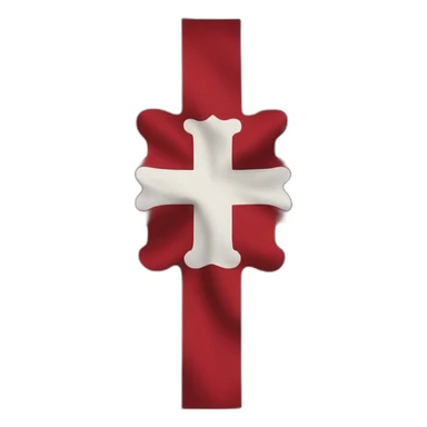 Bandera cruz de borgoña sticker