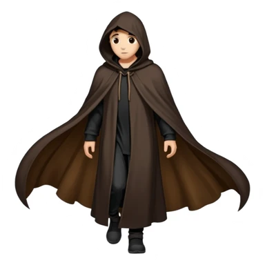 People in cloak sticker