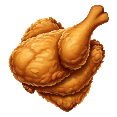Friend chicken sticker