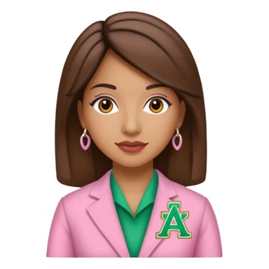 Hispanic woman alpha kappa alpha sorority sticker