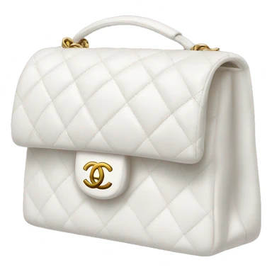 White Chanel bag sticker