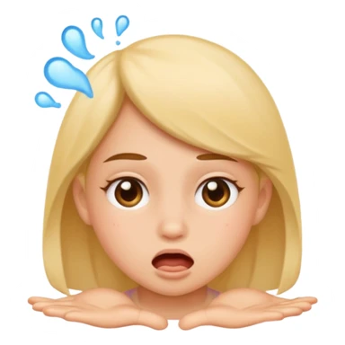 Girl farting  sticker