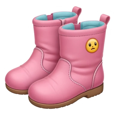 pink baby boots sticker