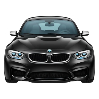 BMW car front view sticker