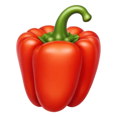 bright red bell pepper sticker