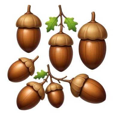 oak acorns sticker