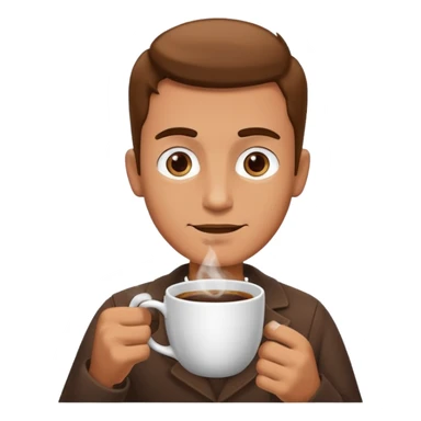A man offering you coffee in the morning sticker