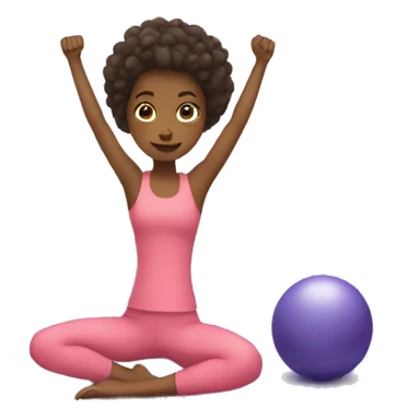 Girl doing Pilates  sticker