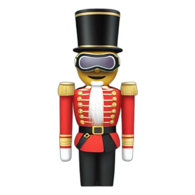 nutcracker in vr headset full body sticker