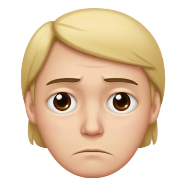 sad face of putler sticker