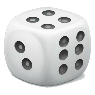 two dice, both being rolled sticker