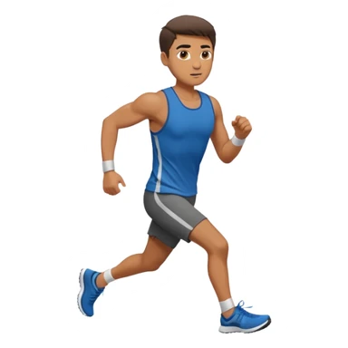 guy running workout clothes  sticker