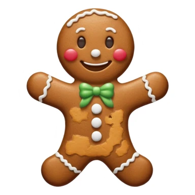 gingerbread man sticker