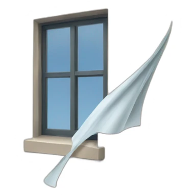 wind coming from a window sticker