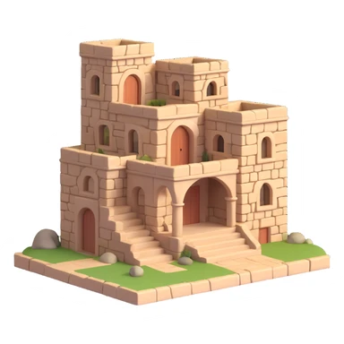 Palestinian old stone home sticker