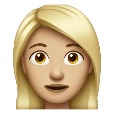 sickly blonde woman sticker