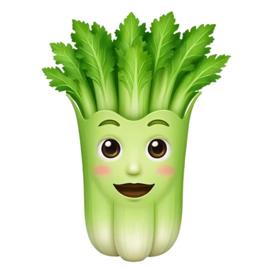 Celery with a face sticker