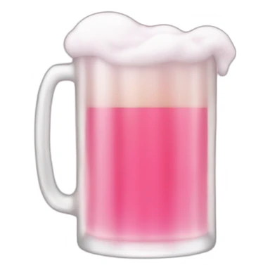 Pink beer sticker