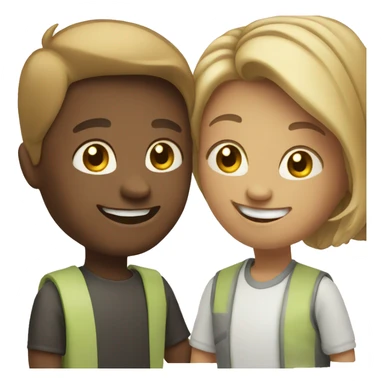 Happy friendly people  sticker