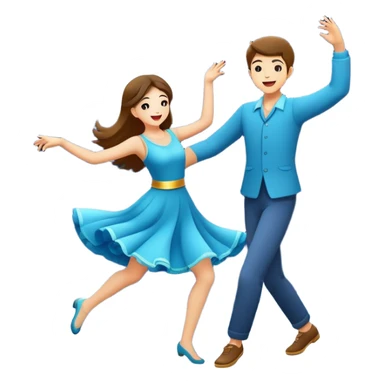 Dancing under the full moon sticker