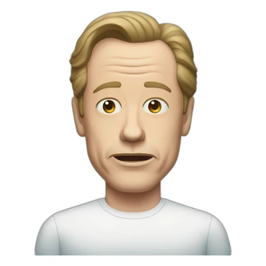 steve buscemi face blue background sticker