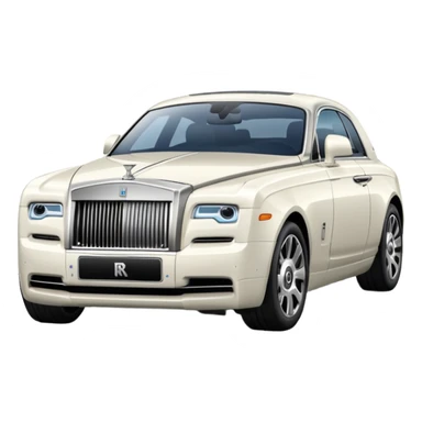 white Rolls-Royce car sticker