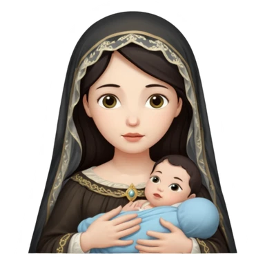 Emoji de la virgen del Carmen  sticker