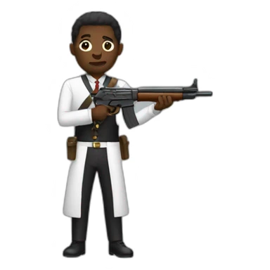black mna with gun sticker