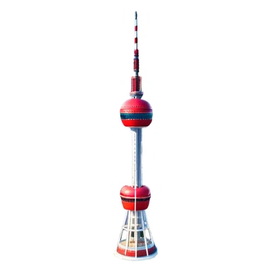 ​Cinematic Realistic N Seoul Tower, depicted in full daylight as a slender, single-column tower crowned by a cylindrical observation deck, set against a clear blue sky over Seoul’s vibrant cityscape, rendered with crisp architectural detail and bright, natural lighting that accentuates its modern elegance, sticker