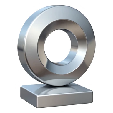 A modern abstract sculpture sticker