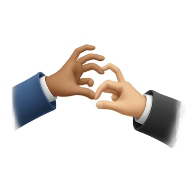 two russian hands "greeting each other" sticker