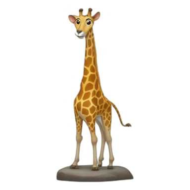Souris sur une girafe sticker
