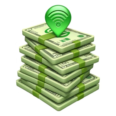 wifi money stack sticker