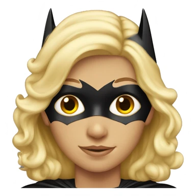 Blond teen dressed as Batman  sticker