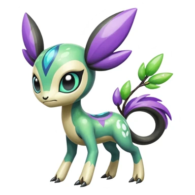 Colorful Shiny Edgy Cool Badass Painted Splashed Exotic Meloetta-Palkia-Virizion-Venom-Stitch-Fakémon-creature-hybrid sticker