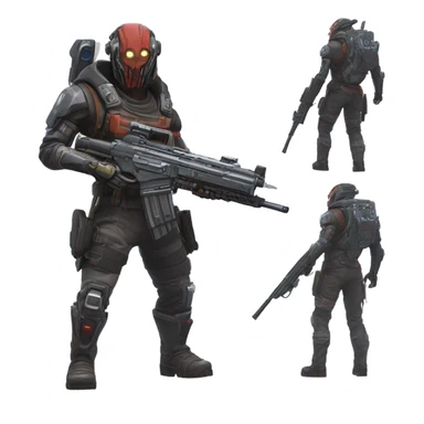 Apex Legends Revenant with a rifle, full body sticker