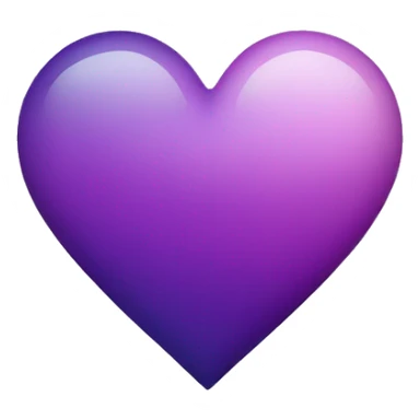 Purple ombré heart  sticker