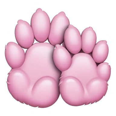 two puppy paws sticker